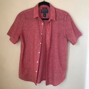 American Rag men’s short sleeve button, small